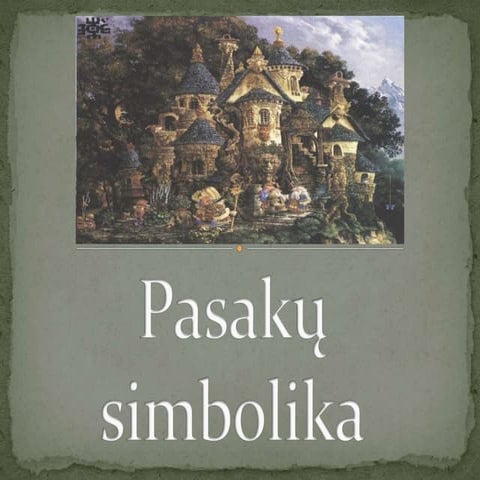 Pasakų simbolika | PPTX