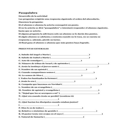 Pasapalabras variados