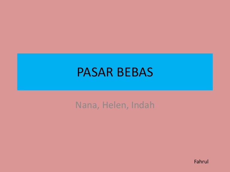Pasar Bebas