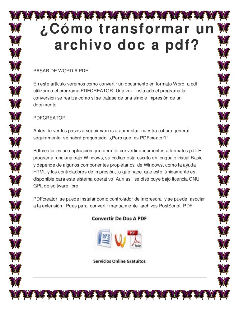 Pasar Pdf A Word Gratis Sin Registro