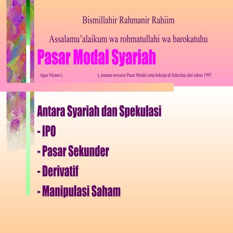 Pasar modal syariah