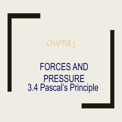 Pascal's principle