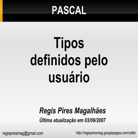 Pascal Tipos