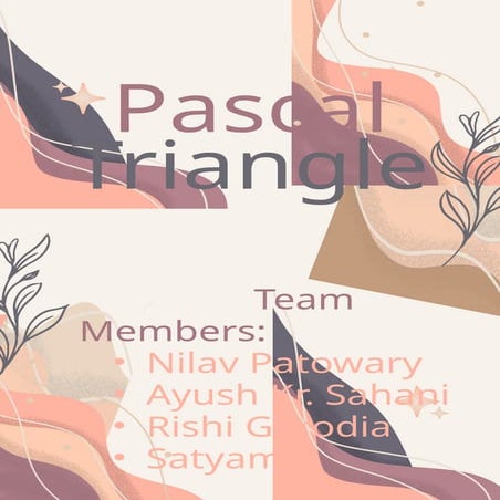 Pascal Triangle | PPT
