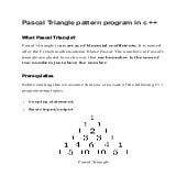 Pascal Triangle pattern program in c.pdf