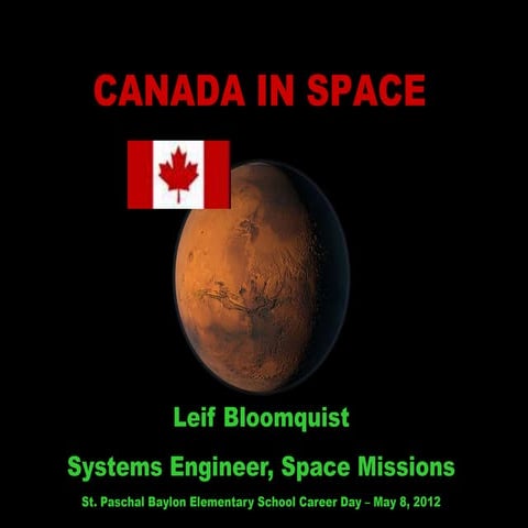 CANADA IN SPACE