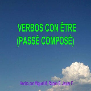 Pasé composé verbos con être
