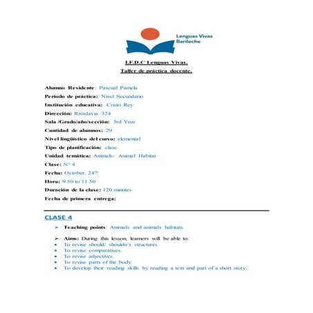 Pascual  tpd. secondary. lesson 4. passed