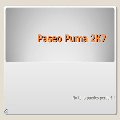 Paseo Puma 2 K7
