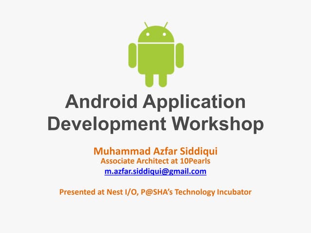 Android Application Development