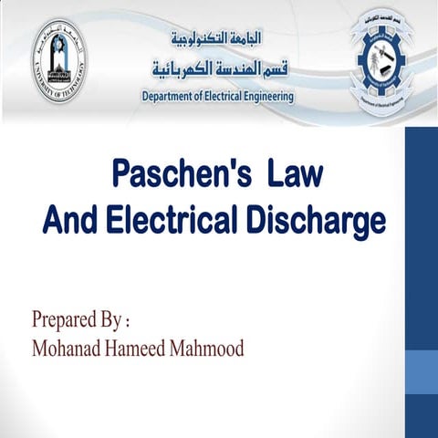 Pashen's law