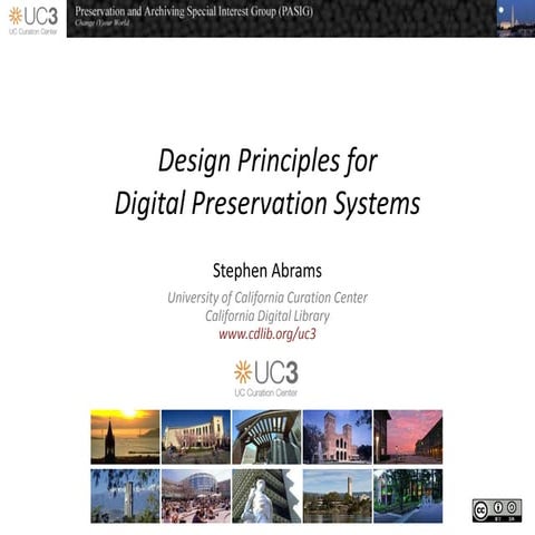 Design Principles for Digital Preservation Systems