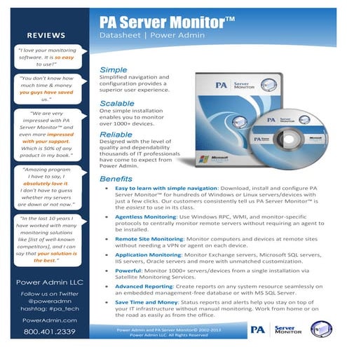 Power Admin Server Monitor™