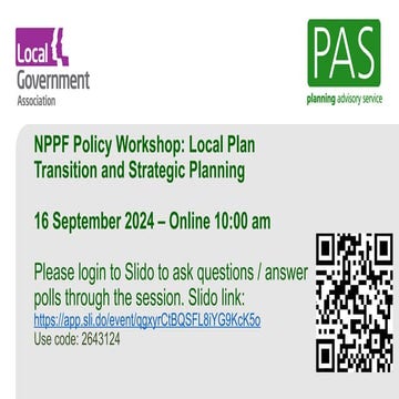 PAS NPPF Consultation Local Plan and Strategic Plg Workshop SLIDES 16 09 24.pptx