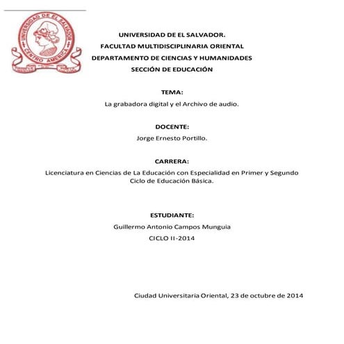 Paso a paso para crear un archivo de audio con audacity