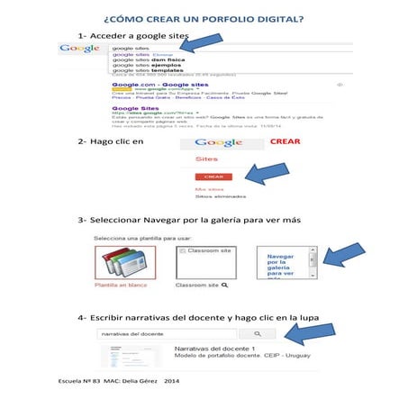 Paso a paso como creo el porfolio