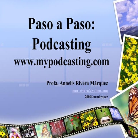Paso a paso mypodcast morreducation