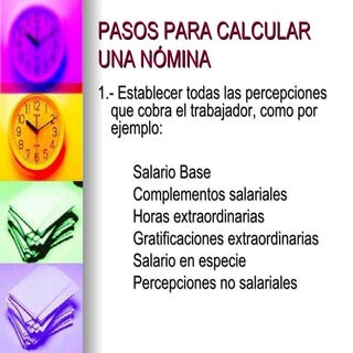 Pasos Para Calcular Una NóMina