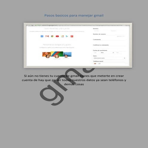 Pasos basicos para manejar gmail