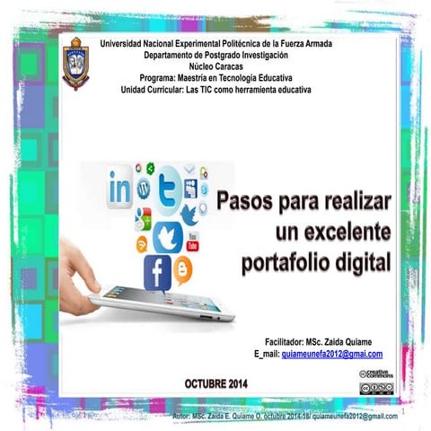 Pasos para realizar un excelente portafolio digital