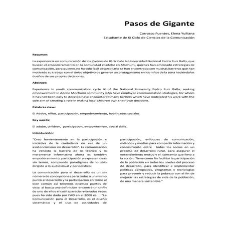 Pasos de gigante