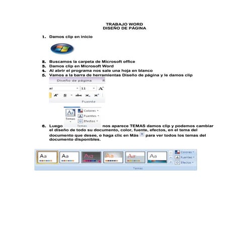 Trabajo de Word Diseño De Pagina