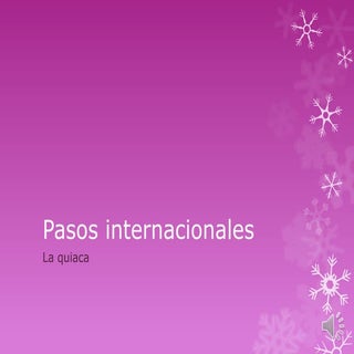 Pasos internacionales
