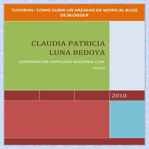 Pasos para agregar archivo de word en un blog de blogger | DOCX