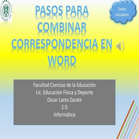 Pasos para combinar correspondencia en word pdf