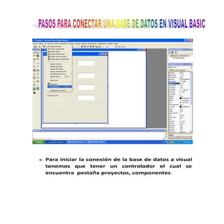 Pasos Para Conectar Una Base De Datos En Visual Basic