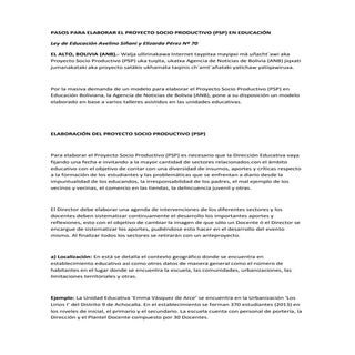 Pasos para elaborar el proyecto soc...