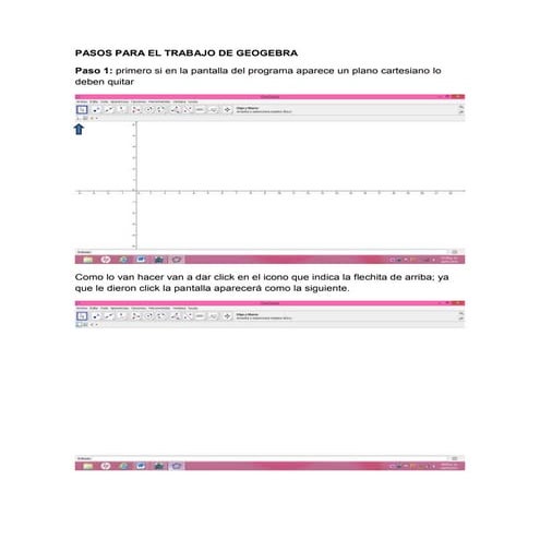 Pasos para el trabajo de geogebra | DOCX