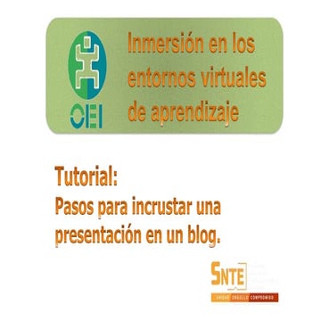 Incrustar una presentación en Blogger.