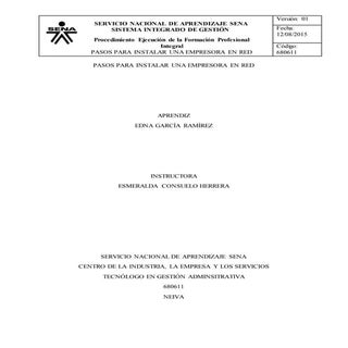 Pasos para instalar una empresora e...