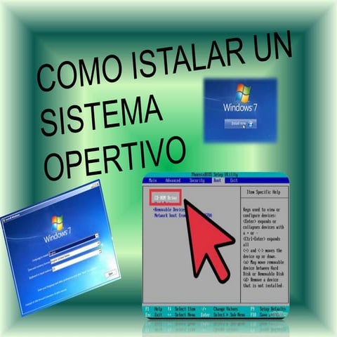 Pasos para instalar un sistema operativo