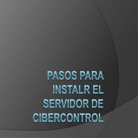 Configuración de Control de Ciber (CBM) | PPT
