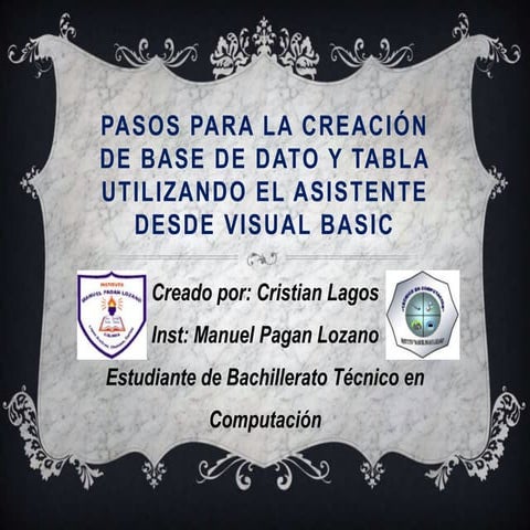 Pasos Para Conectar Una Base De Datos En Visual Basic | PDF