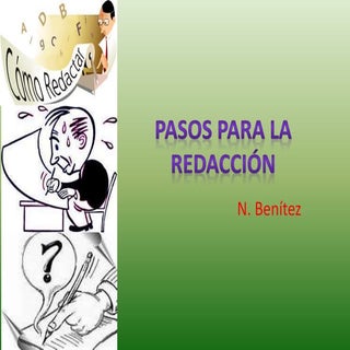 Pasos para la redacción