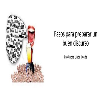 Pasos para preparar un discurso