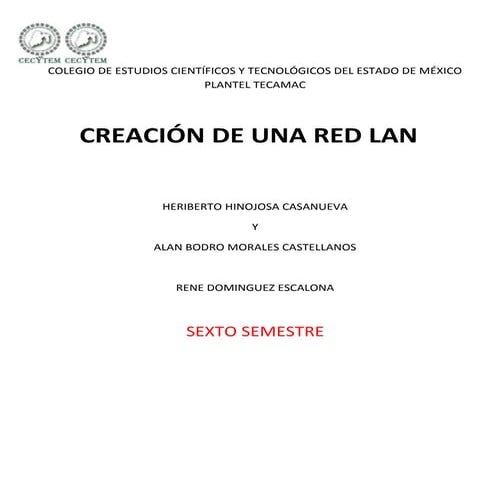 Pasos para crear una red lan