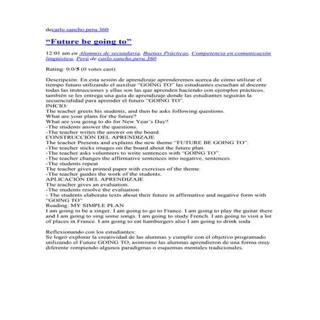 Pasos para sesion de aprend going to