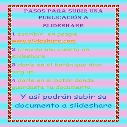 Pasos para entrar a slideshare | DOCX