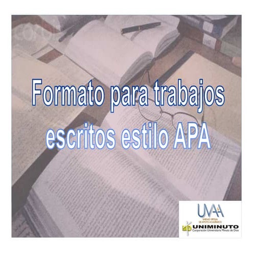 Pasos para un buen trabajo APA
