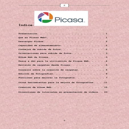 Pasos para utilización de picasa