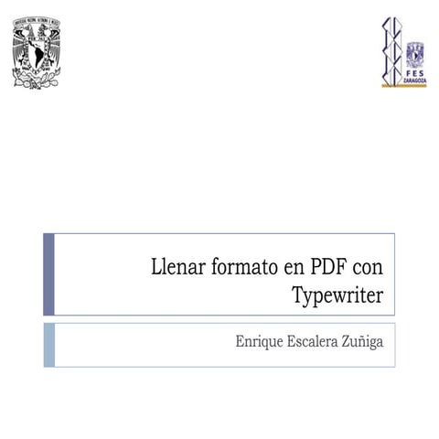 Pasos pdf typewriter | PPTX