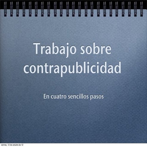 Pasos tarea contrapublicidad