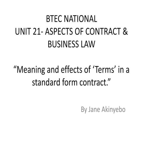 Contract and Terms & Conditions | PDF