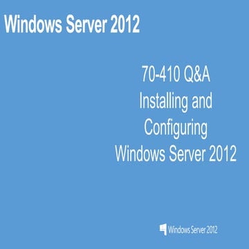 Pass4sure 70-410 Study Guide