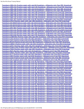 Pass4sure Practical Exam with Real Questions