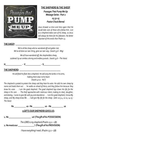 Passages that pump me up   part 2 - the good shepherd - 05-31-15